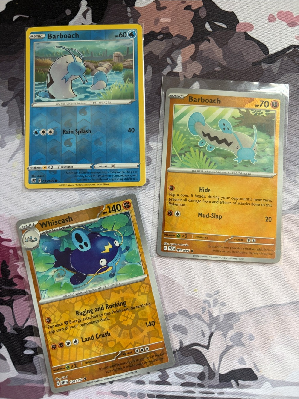 Barboach & Whiscash Pokémon Evolution Reverse Holo Card Lot 🐟 | 3 Cards ✨5/$25✨